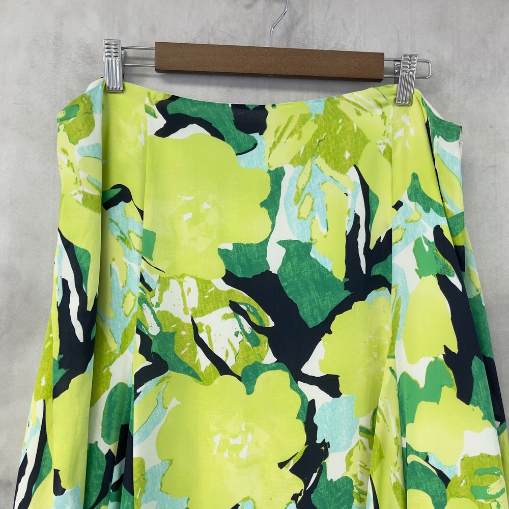 Nygard Collection Silk Skirt Womens 16 Floral Flowy Fairy Feminine Dainty Spring - Picture 2 of 9